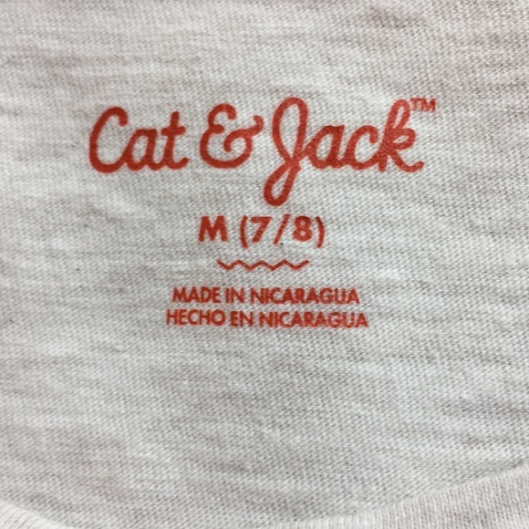 Cat & Jack Girls Graphic Multicolored Heart T-Shirt Size M 7-8 - Picture 4 of 6